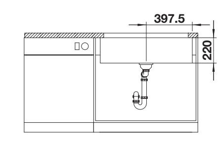 BLANCO VILLAE Farmhouse Single bowl